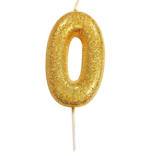 Gold 0 Candle