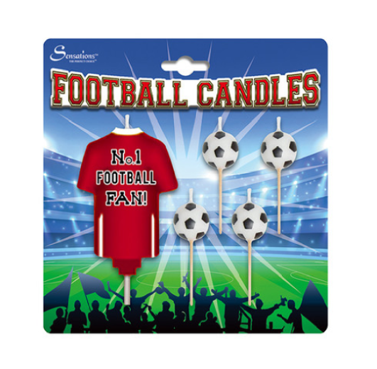 Football Candles Red