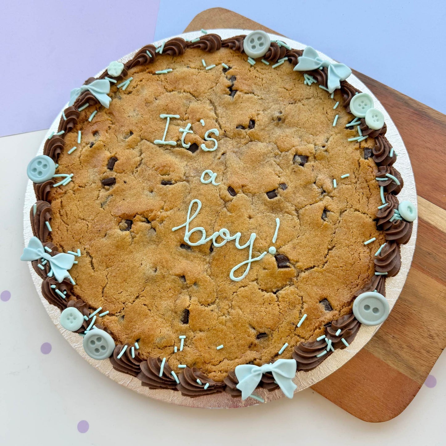 Gender Reveal Giant Cookie