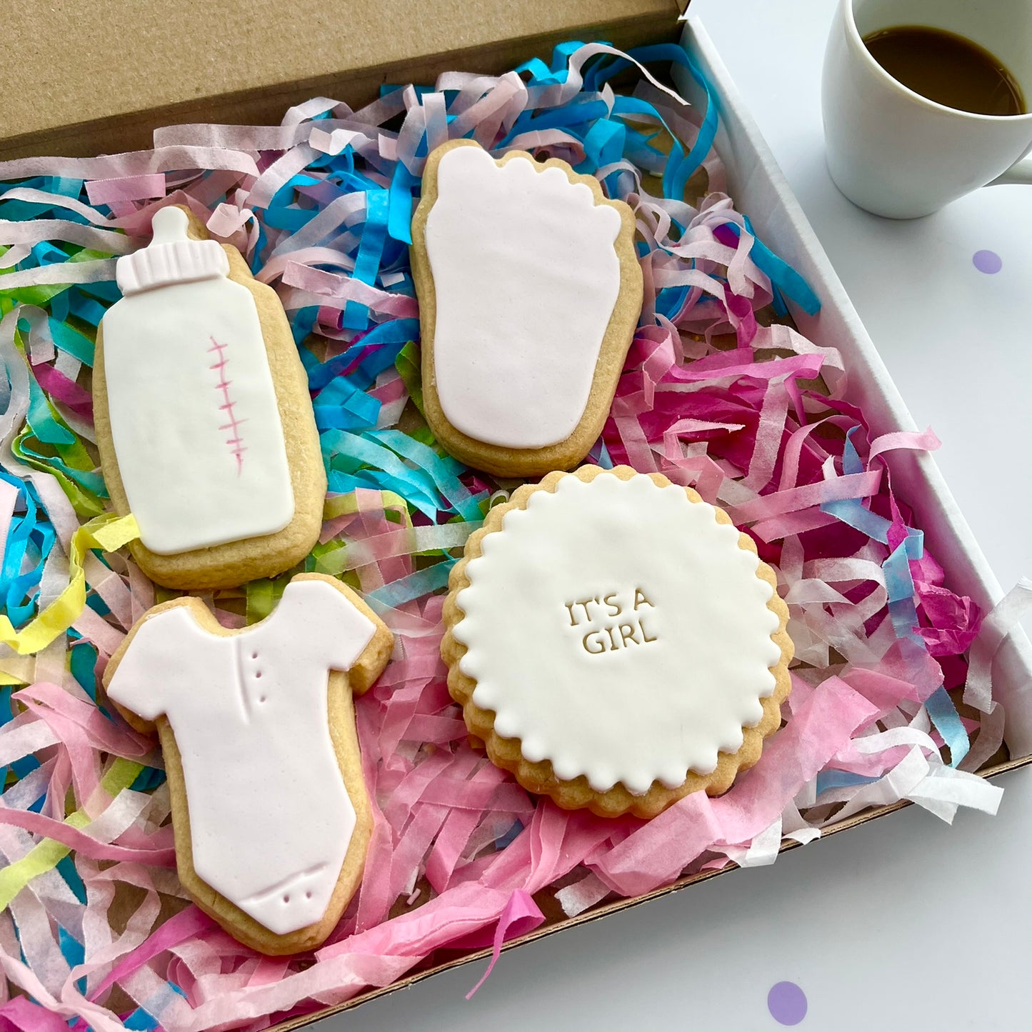 It's a Girl Baby Cookie Box