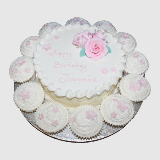 Rose Cake & Cupcakes