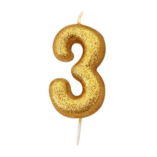 Gold 3 Candle