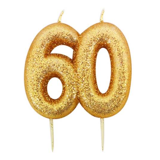 Gold 60 Candle