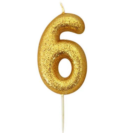 Gold 6 Candle