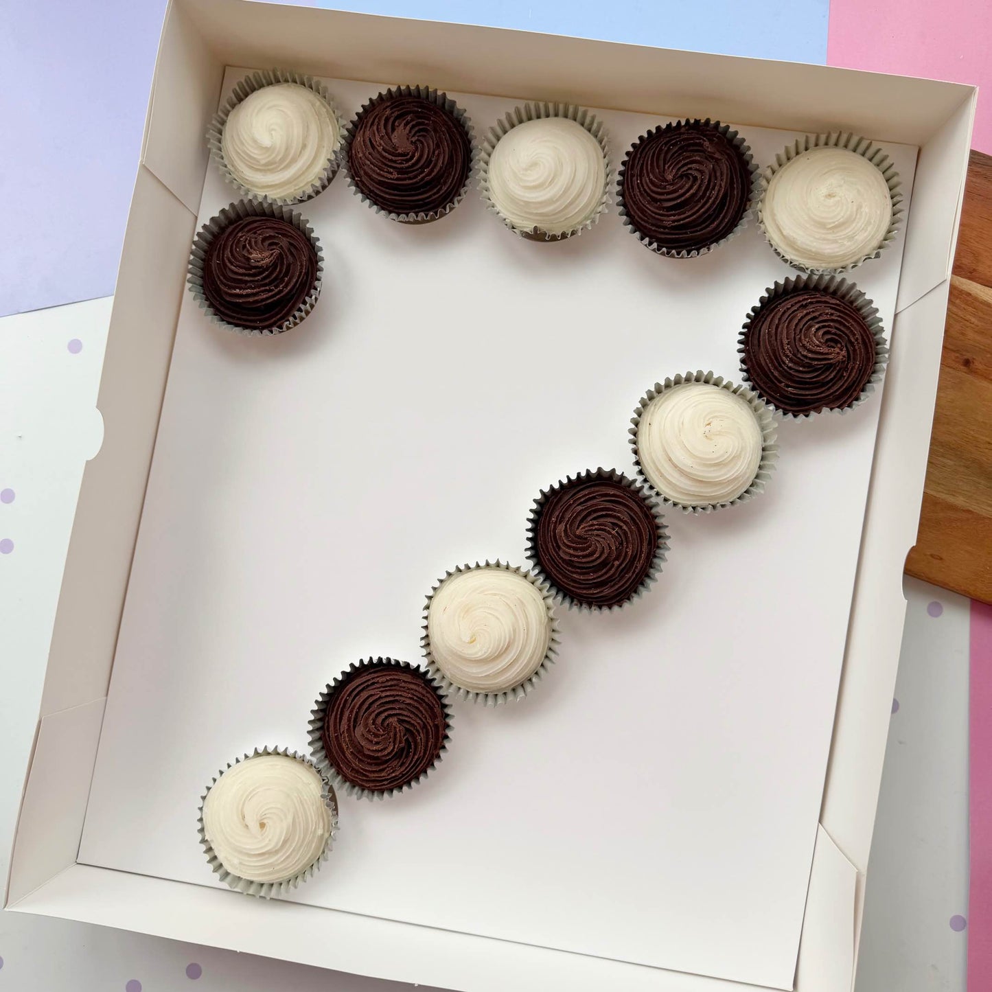 Number Cupcake Box