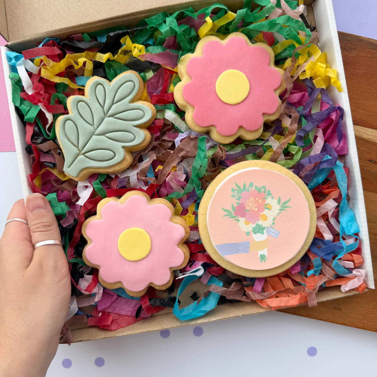Flower Bouquet Cookie Box