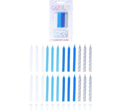 Blue Mix Candles