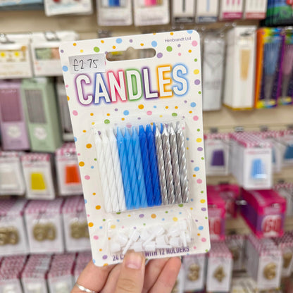 Blue Mix Candles