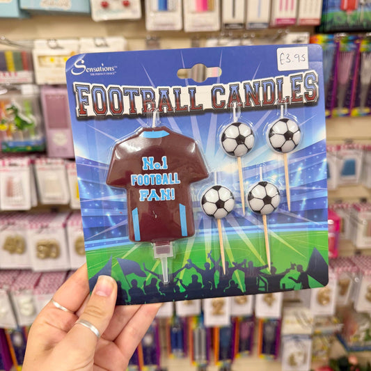 Football Candles Claret