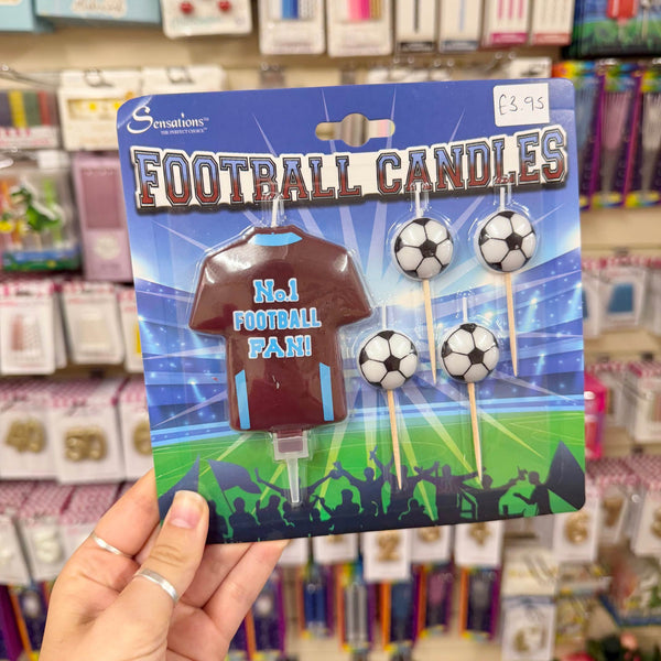 Football Candles Claret