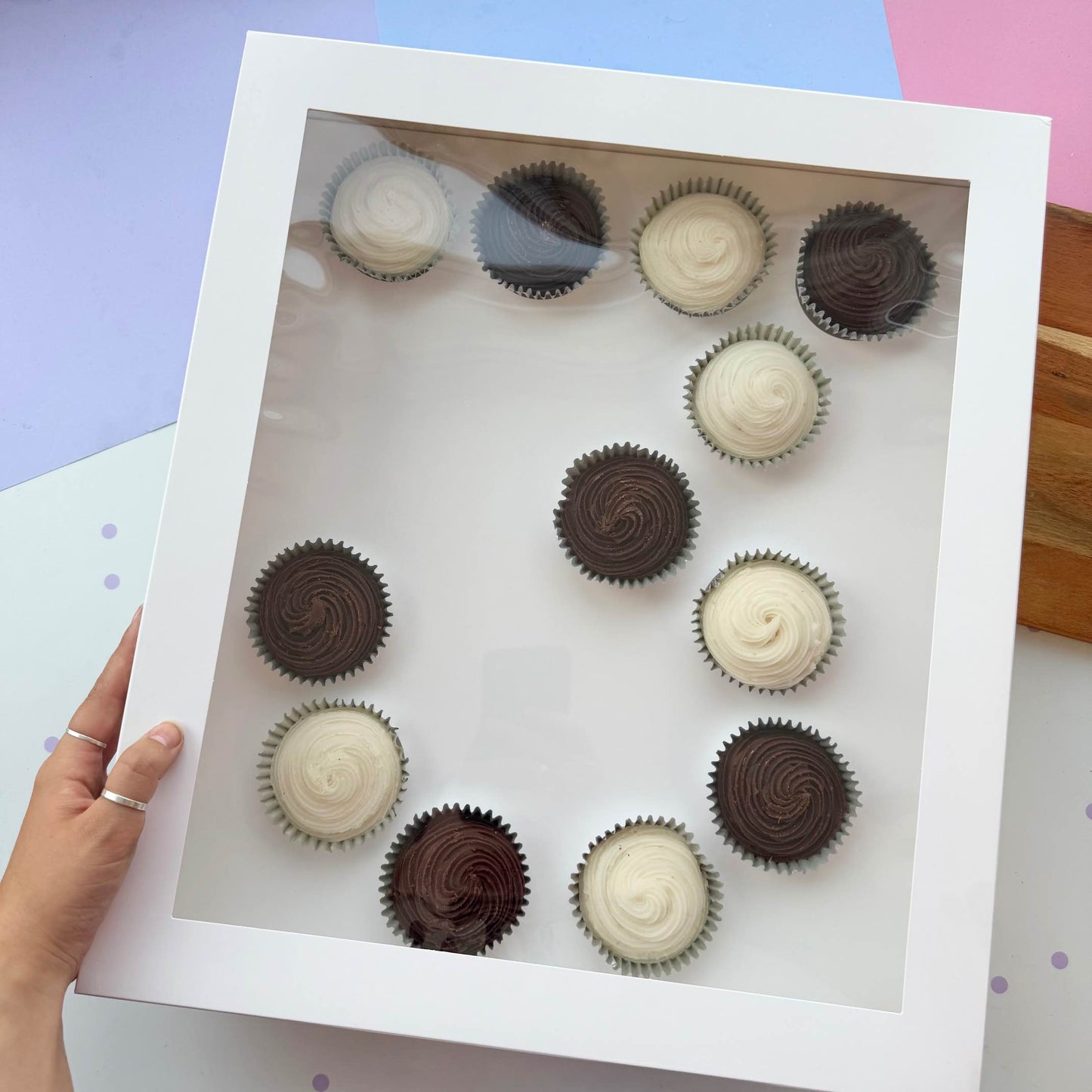 Number Cupcake Box