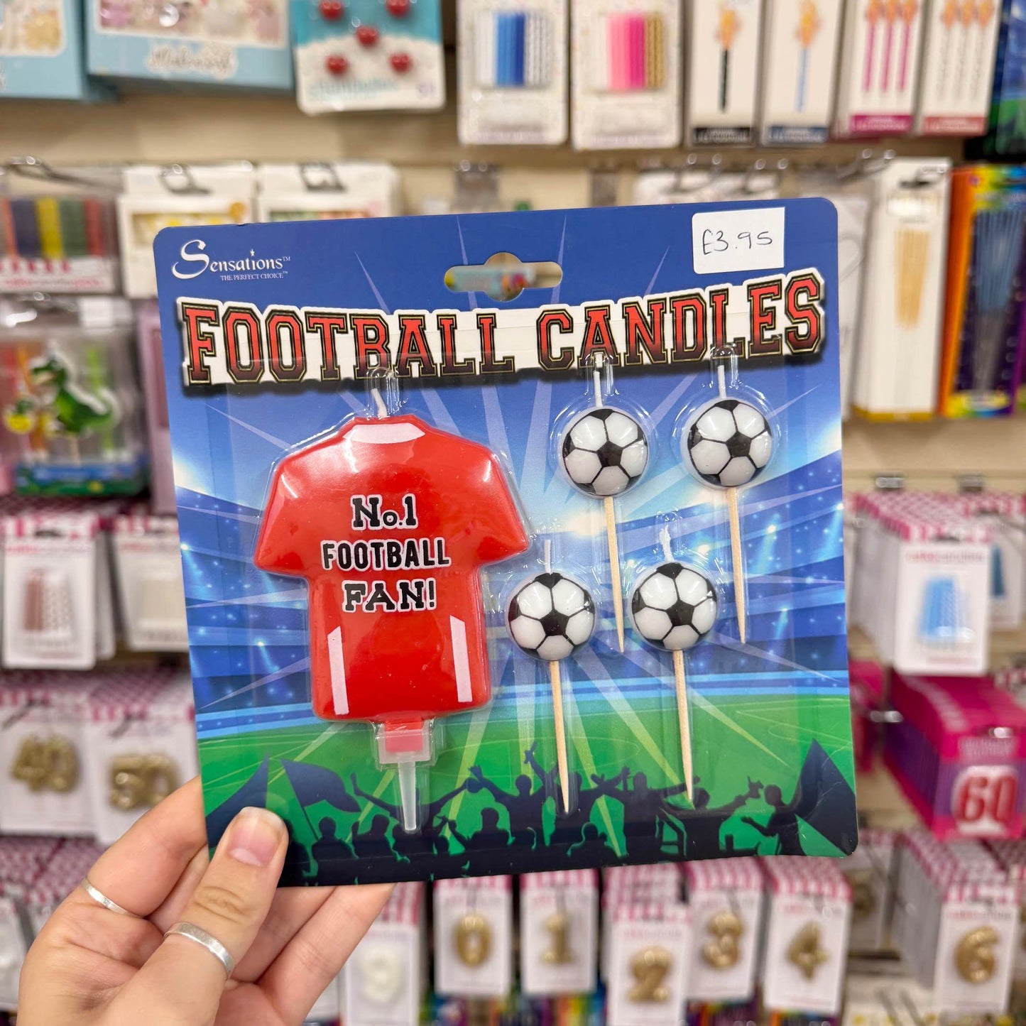 Football Candles Red