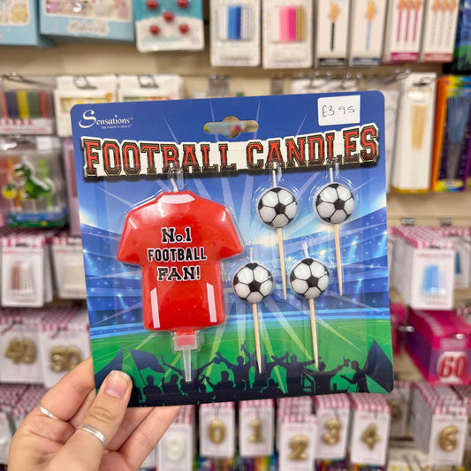 Football Candles Red