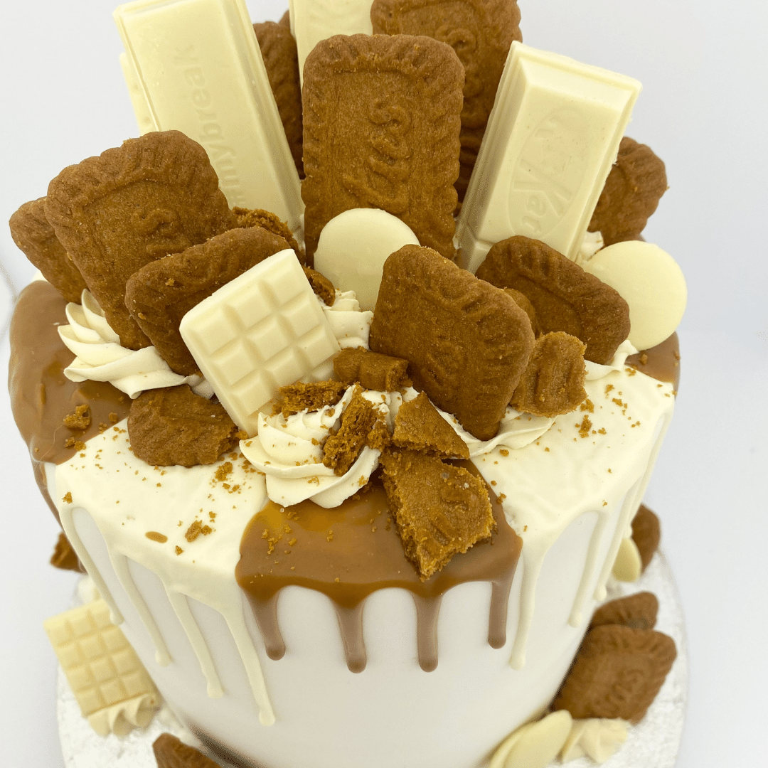 White Choc & Biscoff Drip