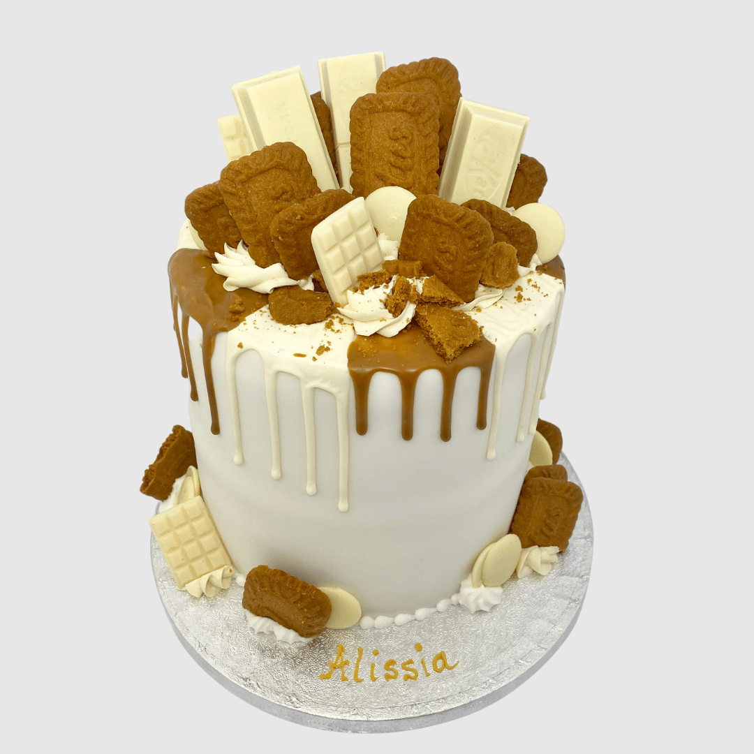 White Choc & Biscoff Drip