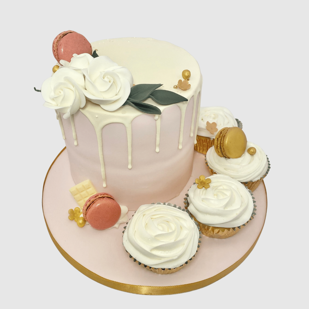 Rose Cluster Drip & Cupcakes