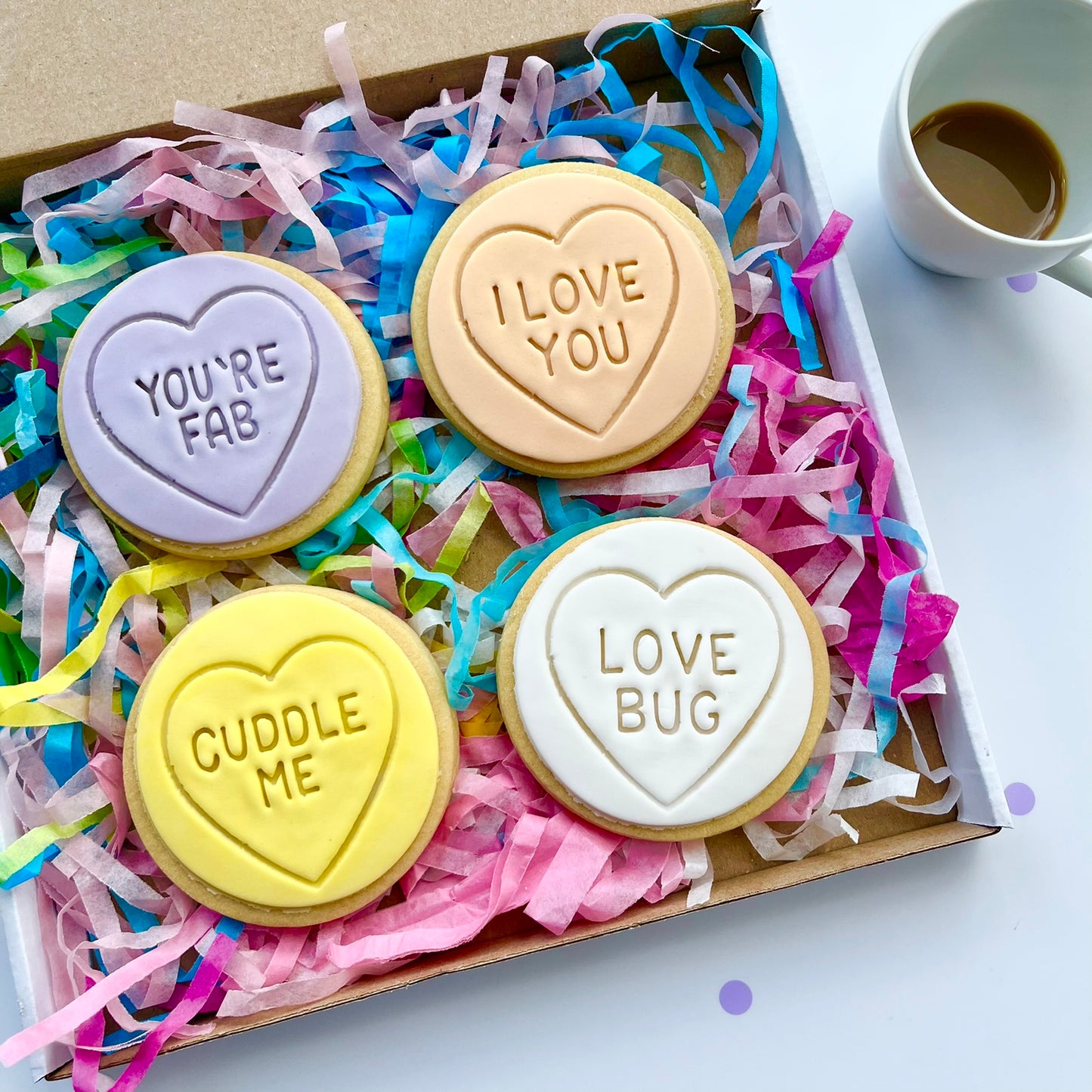 Love Hearts Cookie Box
