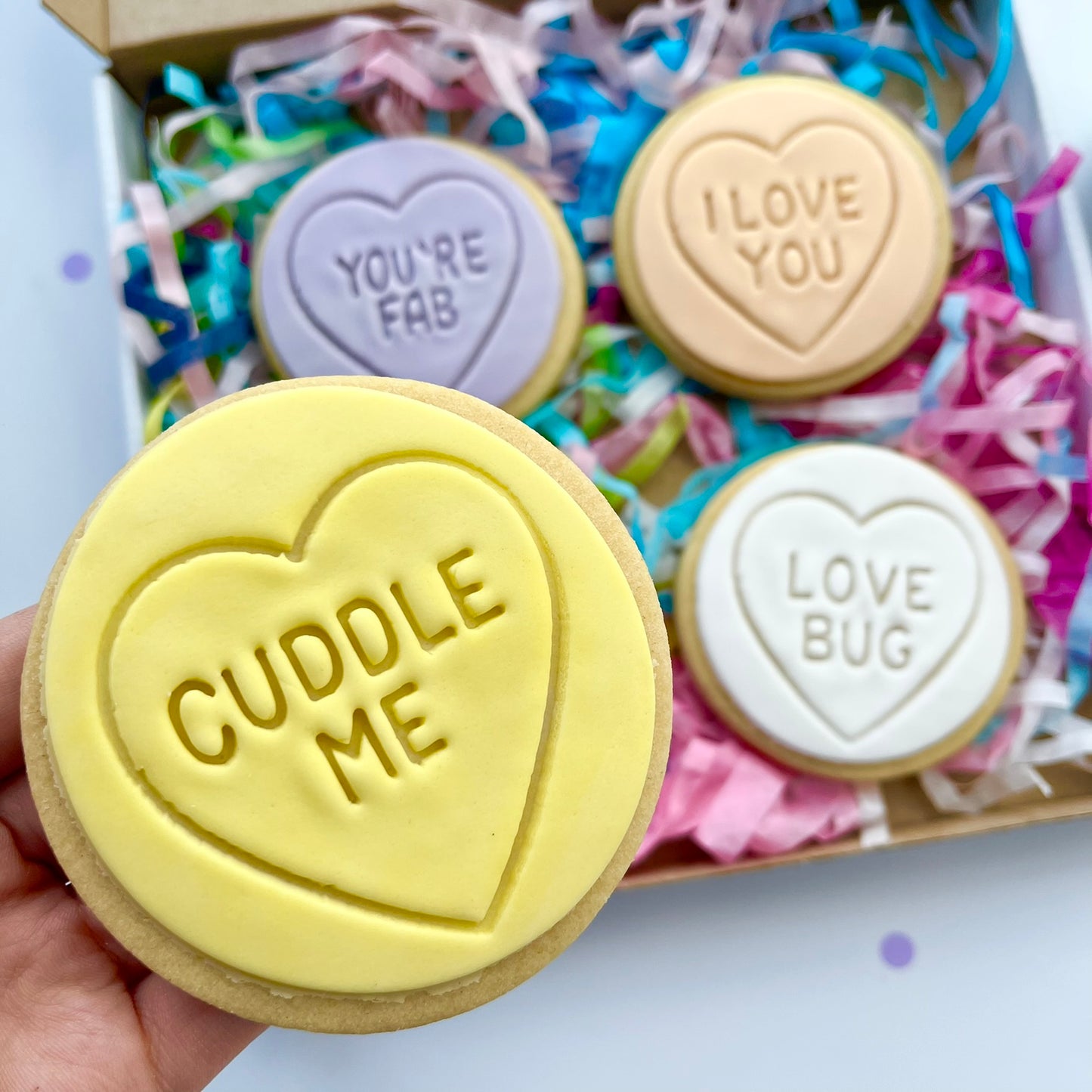 Love Hearts Cookie Box