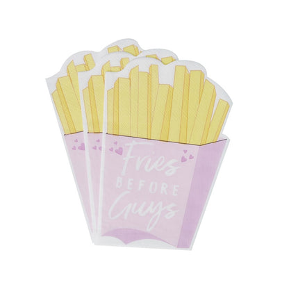 Fries before guys napkins