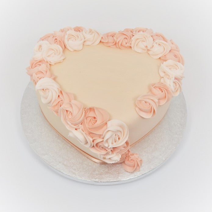 Piped Rose Heart