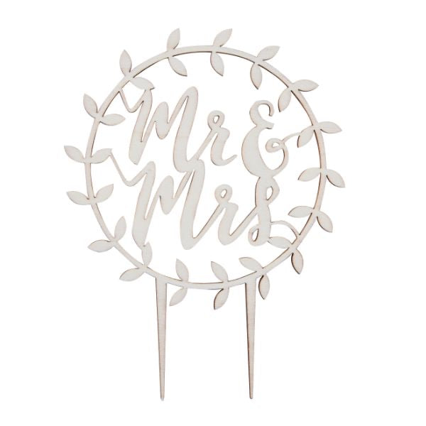 Mr & Mrs Cake Topper